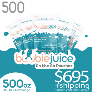 Freeze Dry Breast Milk 500oz On the GO Pouch Shipping Kit
