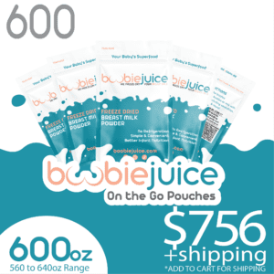 Freeze Dry Breast Milk 600oz On the GO Pouch Shipping Kit