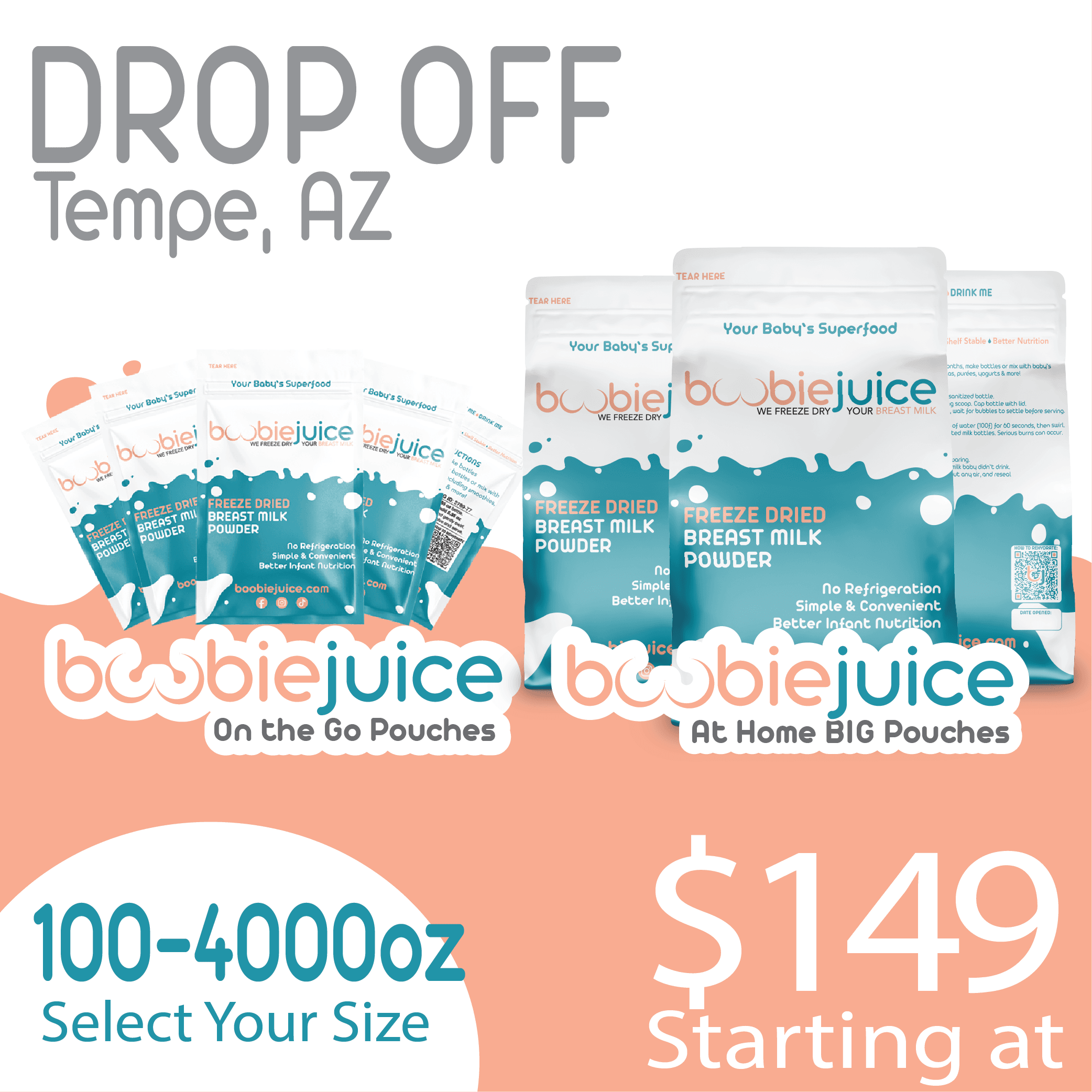 BoobieJuice 50/50 on the GO & at HOME- AZ Local Drop Off