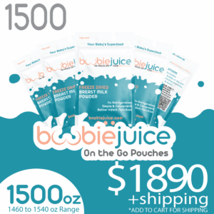 Freeze Dry Breast Milk 1500oz On the GO Pouch Shipping Kit