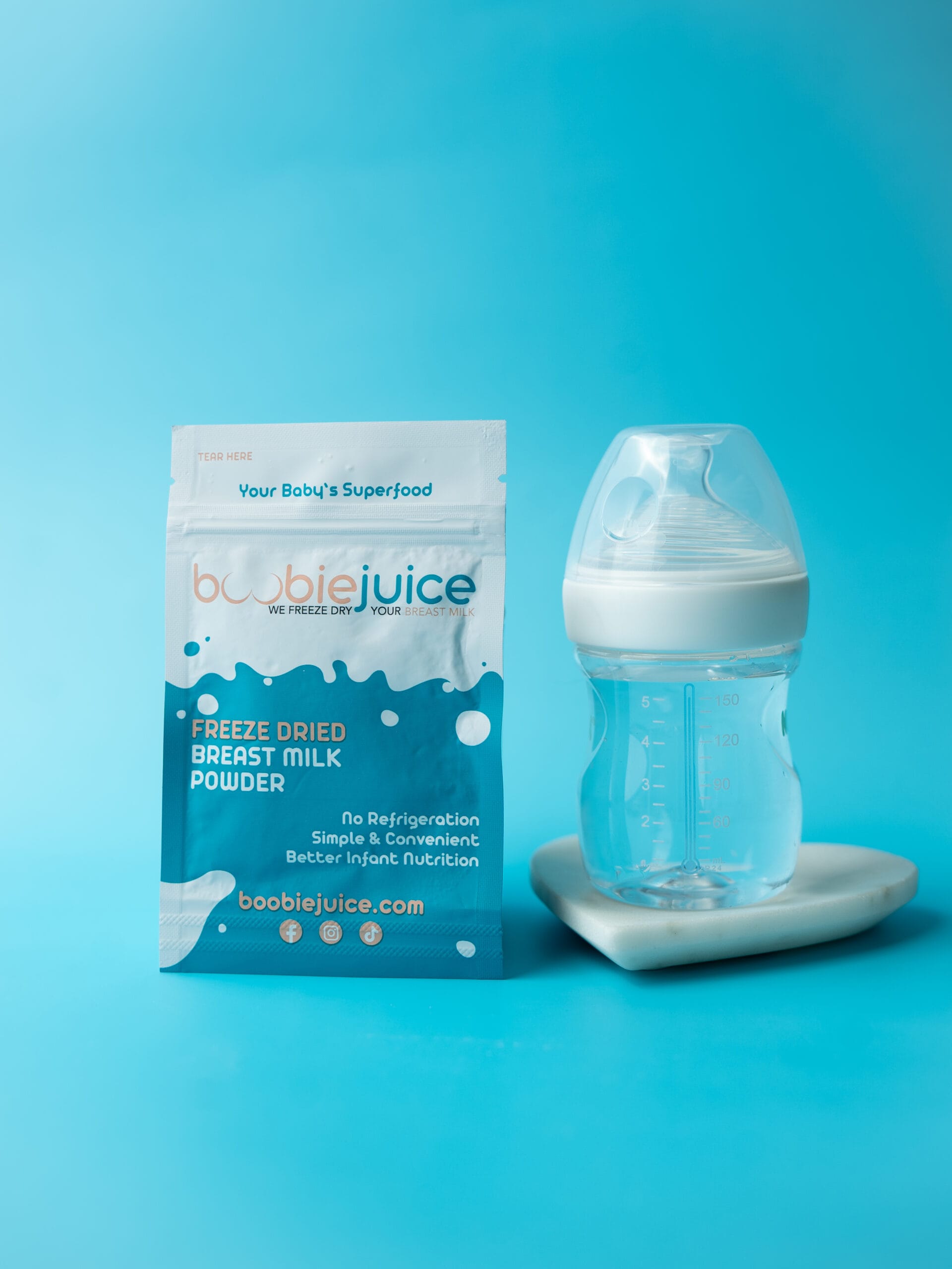Freeze Dried Breast Milk powder and baby bottle